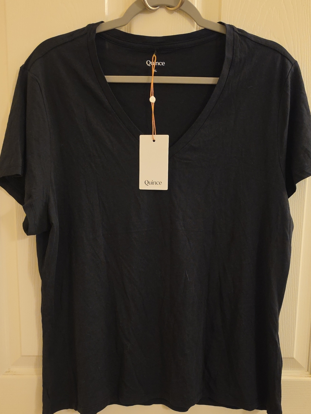 Quince Cotton Modal Women's V-Neck Short Sleeve Tee